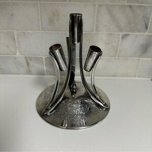 Vintage Barker Ellis England Silverplated
Epergne Floral Centerpiece Frog GUC